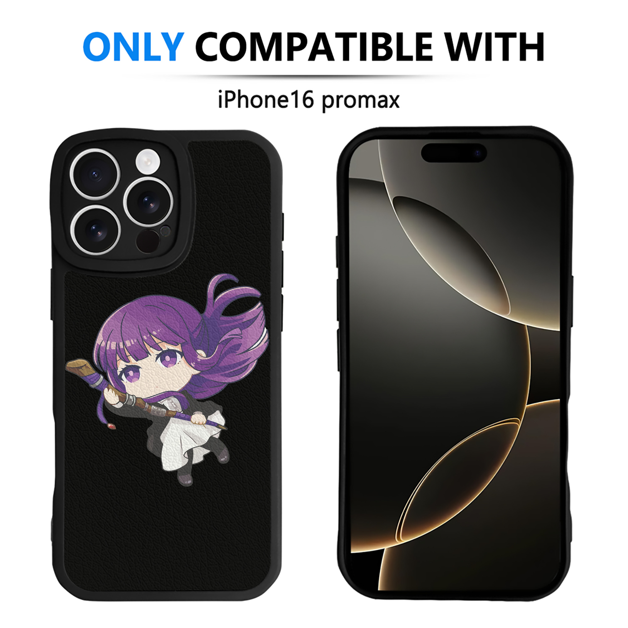 （画像用） 葬送のフリーレン Frieren 【iPhone 16シリーズ対応】シリコンスマホケース（レザー調） 材質：シリコン
